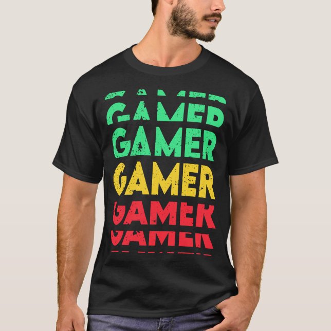T-shirt Retro Gamer (Devant)