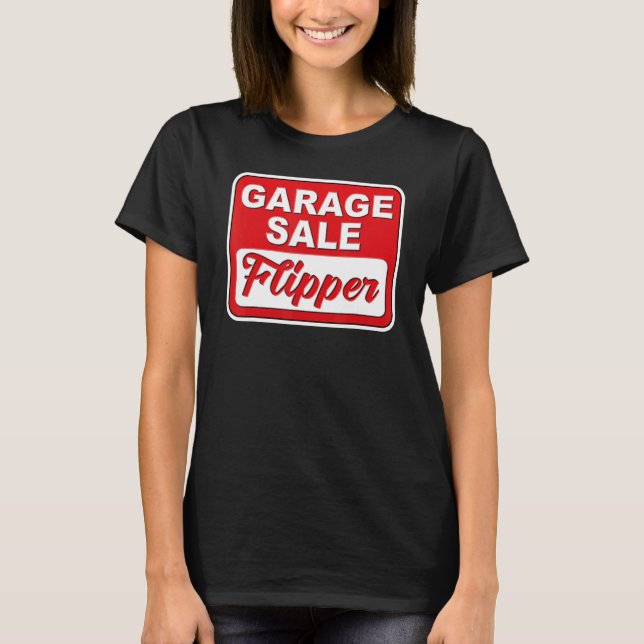 T-shirt Rétro Garage Vente Flipper Thrifting (Devant)