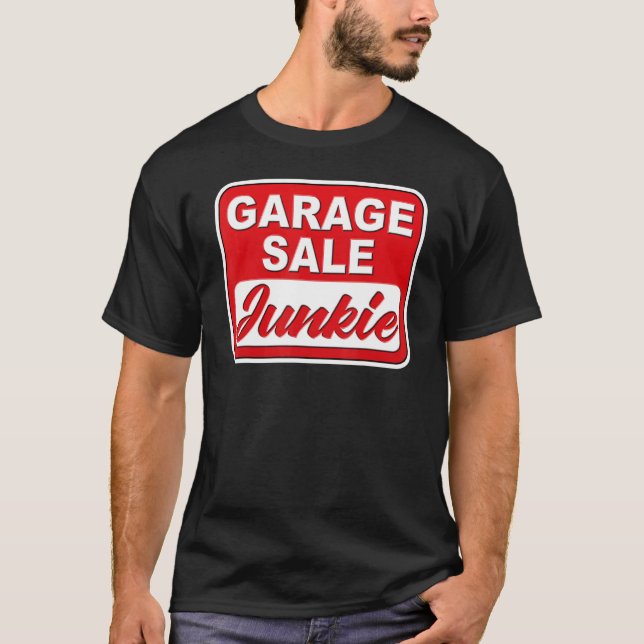 T-shirt Retro Garage Vente Junkie Thrifting (Devant)