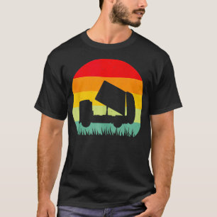 T-shirt Retro Garbage Truck Truck Truck Recyclage déchets