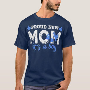 T-shirt Rétro Genre Révèle Fier Nouvelle Maman C'est un ga