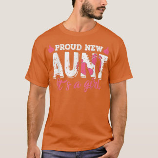 T-shirt Rétro Genre Révèle Fier Nouvelle Tante C'est une f