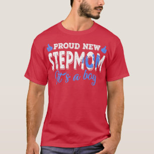 T-shirt Retro Genre Révéler Fière Nouveau Stepmaman C'est
