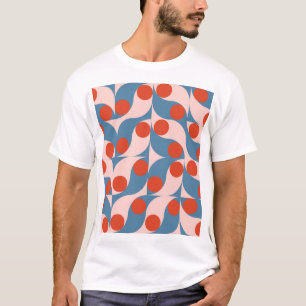 T-shirt Retro Géométrique : Mosaïque Vintage moderne.