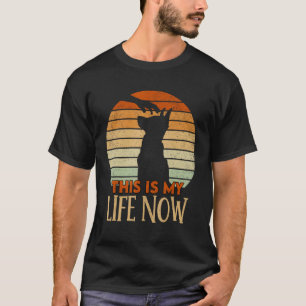 T-shirt Retro German Shepherd This is My Life Now Papping