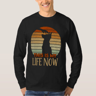 T-shirt Retro German Shepherd This is My Life Now Papping