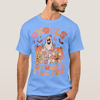 T-shirt Retro Ghouls veut juste s'amuser Super Ghost Cute