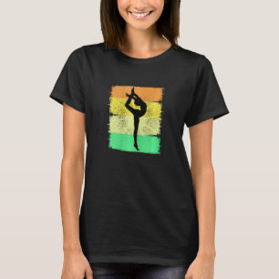 T-shirt Retro Girls Gymnastique Entraîneur Vintage Distres