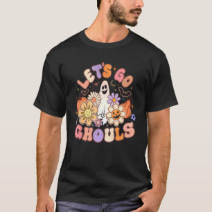 T-shirt Retro Go Ghouls Super Ghost Halloween
