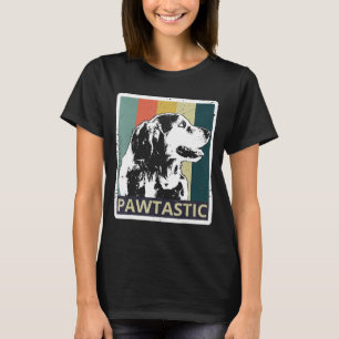 T-shirt Retro Golden Retriever Papa Amp Maman