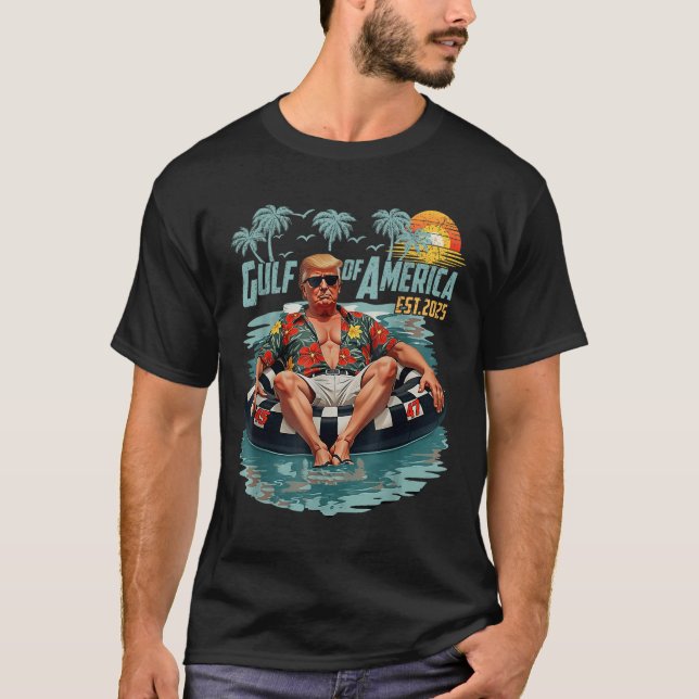 T-shirt Retro Golfe De Usa Amérique Est 2025 Américain Gol (Devant)