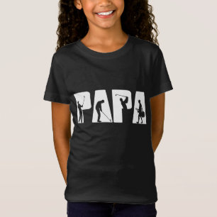 T-Shirt Retro Golfing Papa Golfer. Cadeaux De Golf Pour Pè