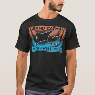 T-shirt Retro Grand Cayman Islands Stingray City Scuba
