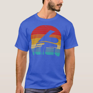 T-shirt Retro Grand Piano Music Loving Pianist