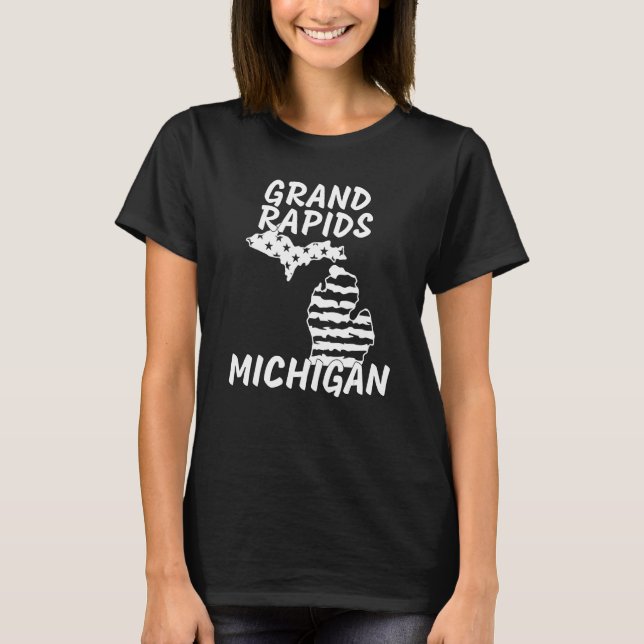 T-shirt Retro Grand Rapids MI Michigan Apparel Souvenir (Devant)