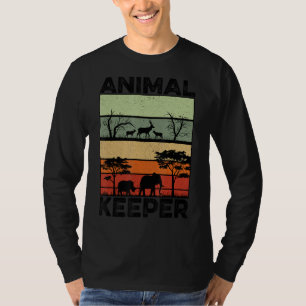 T-shirt Retro Graphic Animal Keeper Zoo Keeper Animal Love