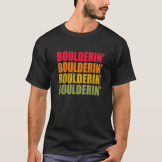 T-shirt Retro Graphic Climbing Bouldering Rock Climber Mou