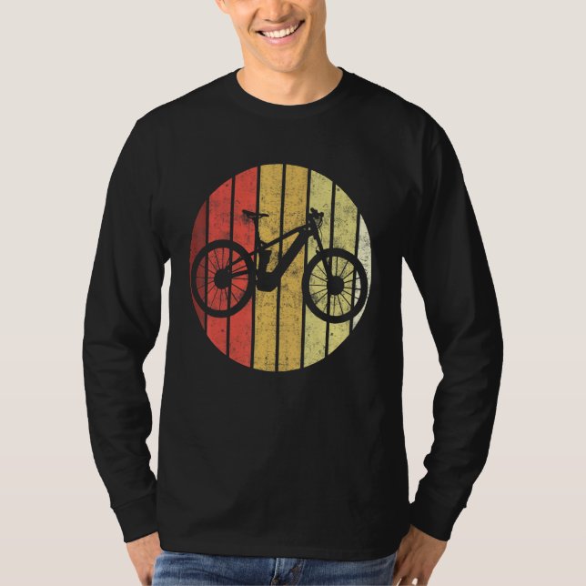 T-shirt Retro Graphic E-Bike Mountainbiking Bicycle E-Bike (Devant)