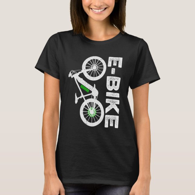 T-shirt Retro Graphic E-Vélo VTT E-Vélo (Devant)