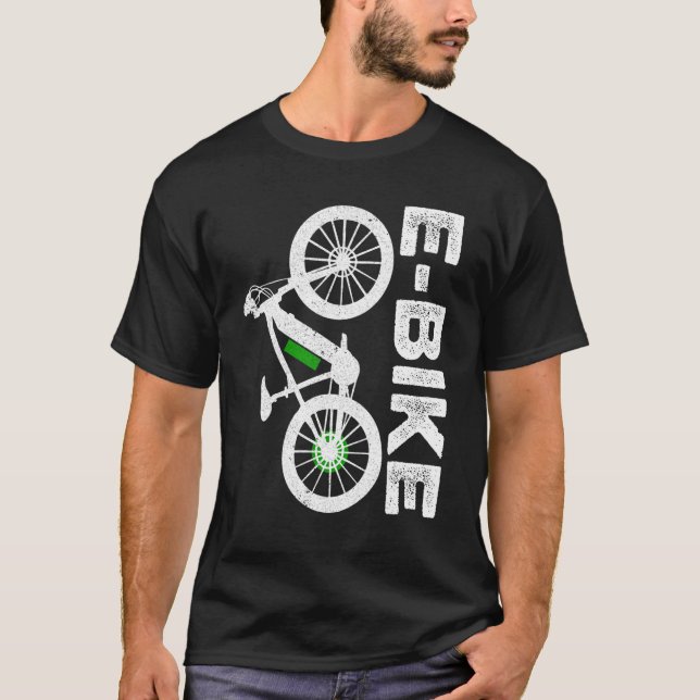 T-shirt Retro Graphic E-Vélo VTT E-Vélo (Devant)