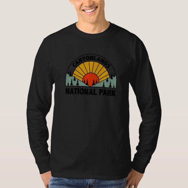 T-shirt Retro Graphic Travel  Vintage Canyonlands National (Devant)