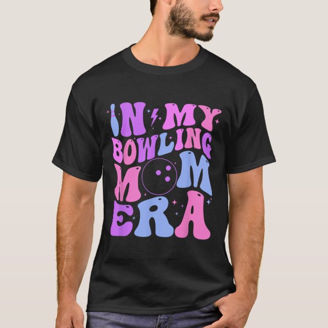 T-shirt Rétro Groovy À l'ère de ma mère de bowling Drôle  (Devant)