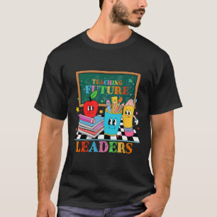 T-shirt Rétro Groovy Enseignement aux futurs leaders drôle