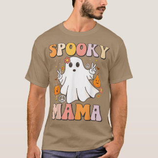 T-shirt Rétro Groovy Let's Go Ghouls Halloween Ghost Outfi