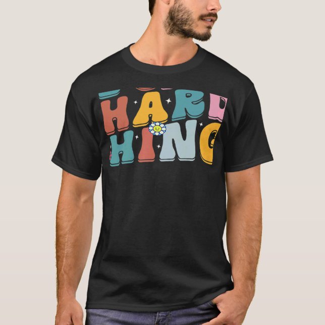 T-shirt Retro Groovy We Can Do Hard Things Back To School  (Devant)