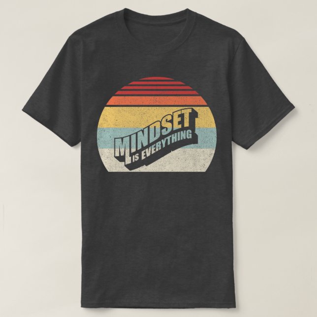 T-shirt Rétro Growth Mindset Entrepreneur Teacher Fitness  (Design devant)