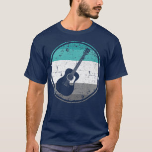 T-shirt Retro Grunge Guitare pour Musiciens Hommes Femmes