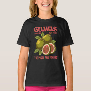 T-shirt Retro Guavas Fruit Commercial Graphisme Art Style
