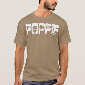 T-shirt Rétro guitariste Father Poppie Guitar Fathers Day 
