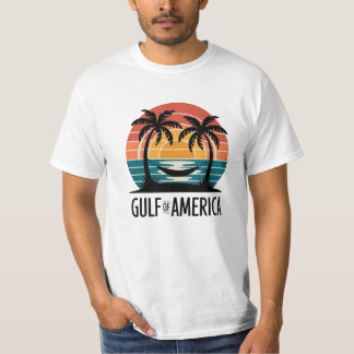 T-shirt Retro Gulf of America Sunset Beach Vibes Tee