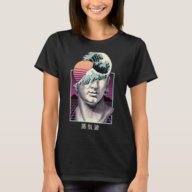 T-shirt Rétro Guy Vaporwave (Devant)