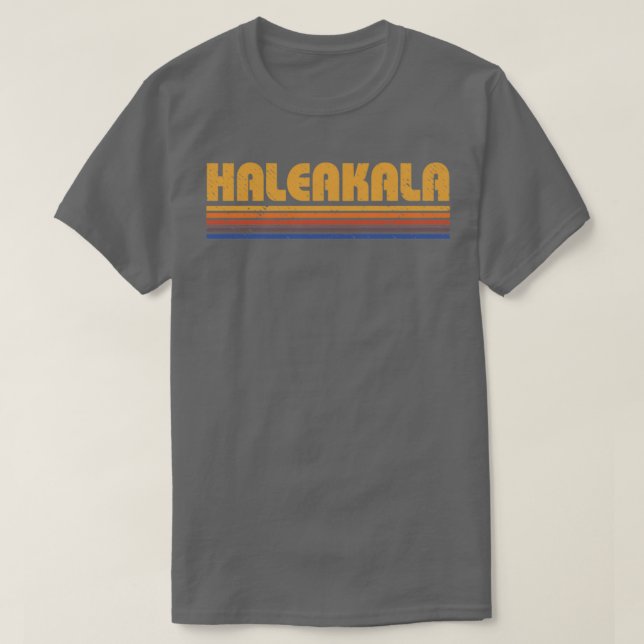 T-shirt Retro Haleakala Hawaii Vintage (Design devant)