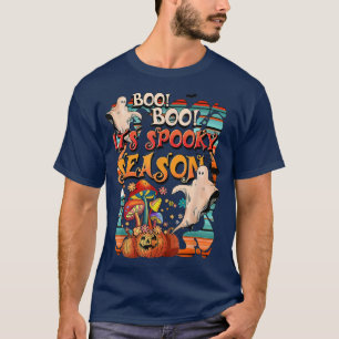 T-shirt Retro Halloween Boo Boo Witch Citrouille Éffrayant