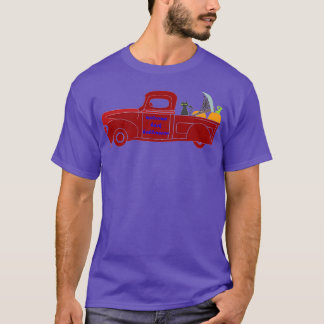 T-shirt Retro Halloween Camion retour halloween