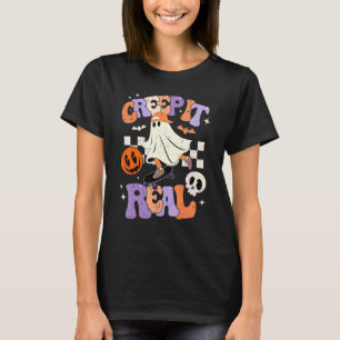 T-shirt Rétro Halloween Creuse Il Véritable Vintage Fantôm