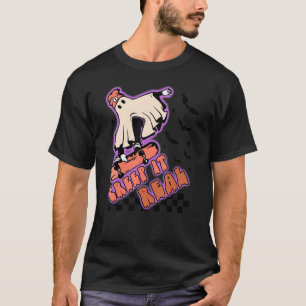 T-shirt Retro Halloween Creuse it Real Vintage Fantôme Hal