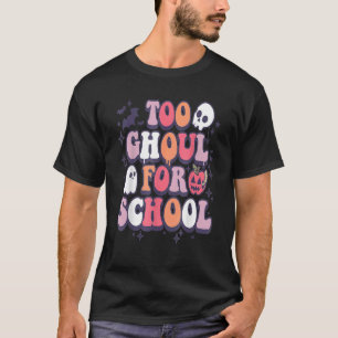 T-shirt Retro Halloween enseignant Ghouls Super School Tri