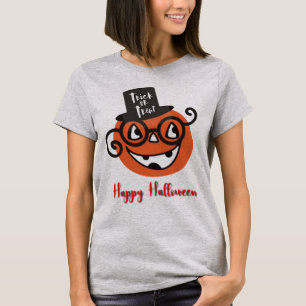 T-shirt rétro Halloween Jack-o-lanterne
