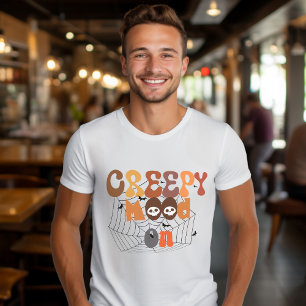T-shirt Retro Halloween L'humeur Déplaisante allumée