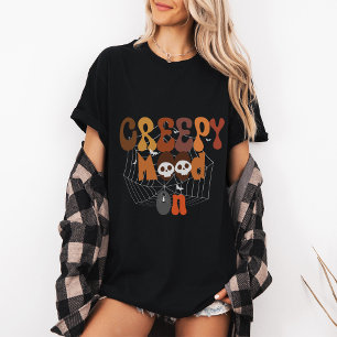 T-shirt Retro Halloween L'humeur Déplaisante allumée