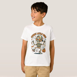 T-shirt rétro Halloween pour enfants, Petit gars e