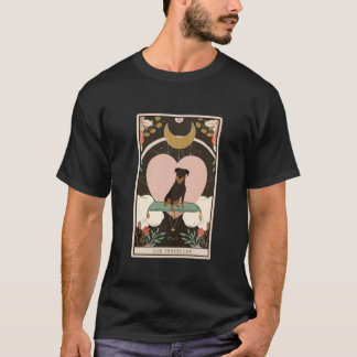 T-shirt Rétro Halloween Rottweiler Le Protecteur Tarot Car
