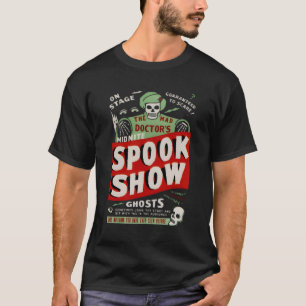 T-shirt Retro Halloween Skeleton Horror Movie de minuit Sp