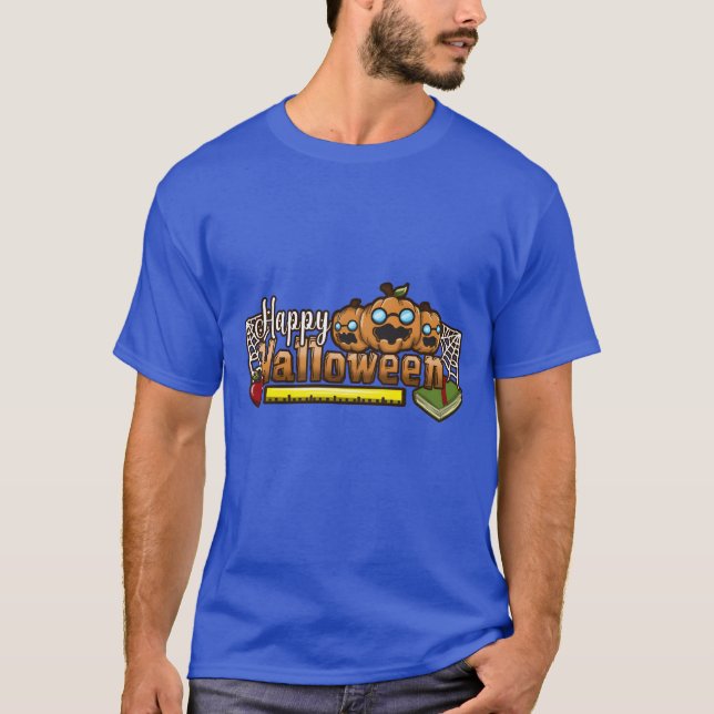 T-shirt Rétro Halloweeneacher (Devant)