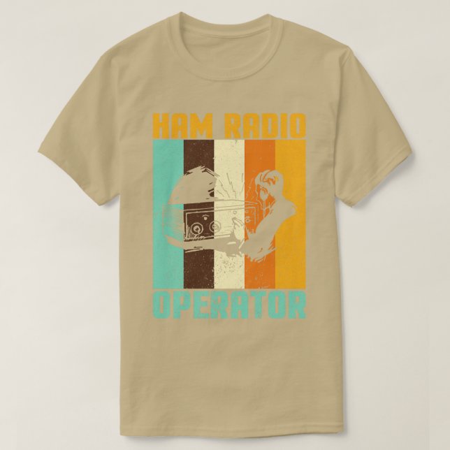 T-shirt Retro Ham Radio I Base Station Amateur Radio I Ham (Design devant)