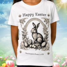 Retro Happy Easter Bunny Kids